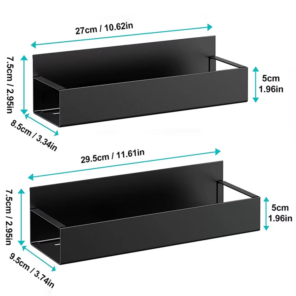 Magnetic Side Storage Rack for Refrigerator - Space-Saving Kitchen Organizer and Spice Holder