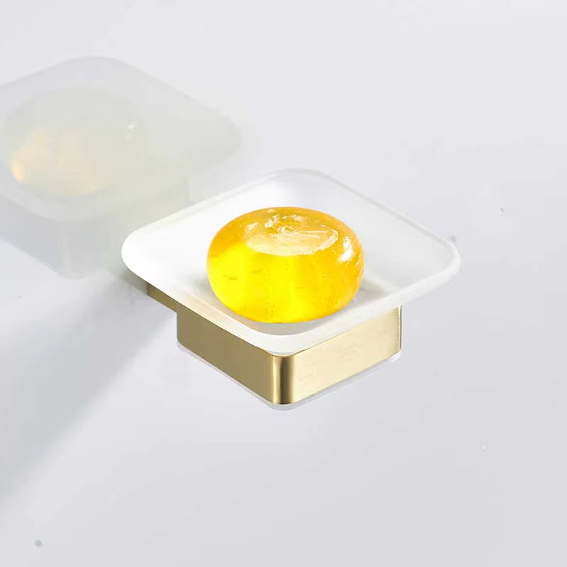Brushed Gold Bathroom Accessories Set - 304 Stainless Steel Toilet Paper Holder, Toilet Brush Holder, Storage Shelf, and Towel Bar