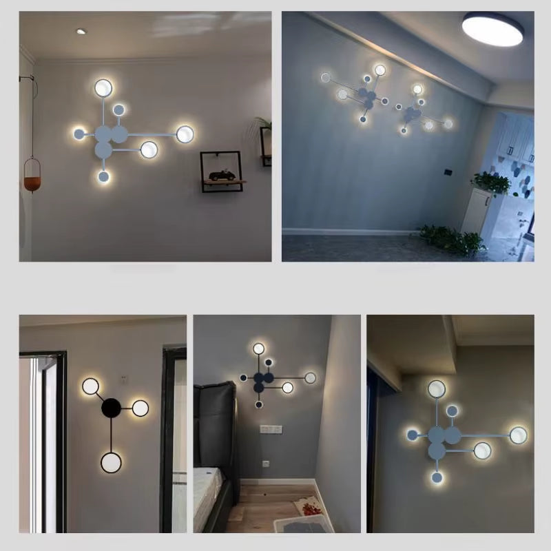Nordic Modern Wall Lamp Led Minimalist Wall Light Living Room Bedroom Staircase Light Home Decoration Bedside Wall Sconce Lamps