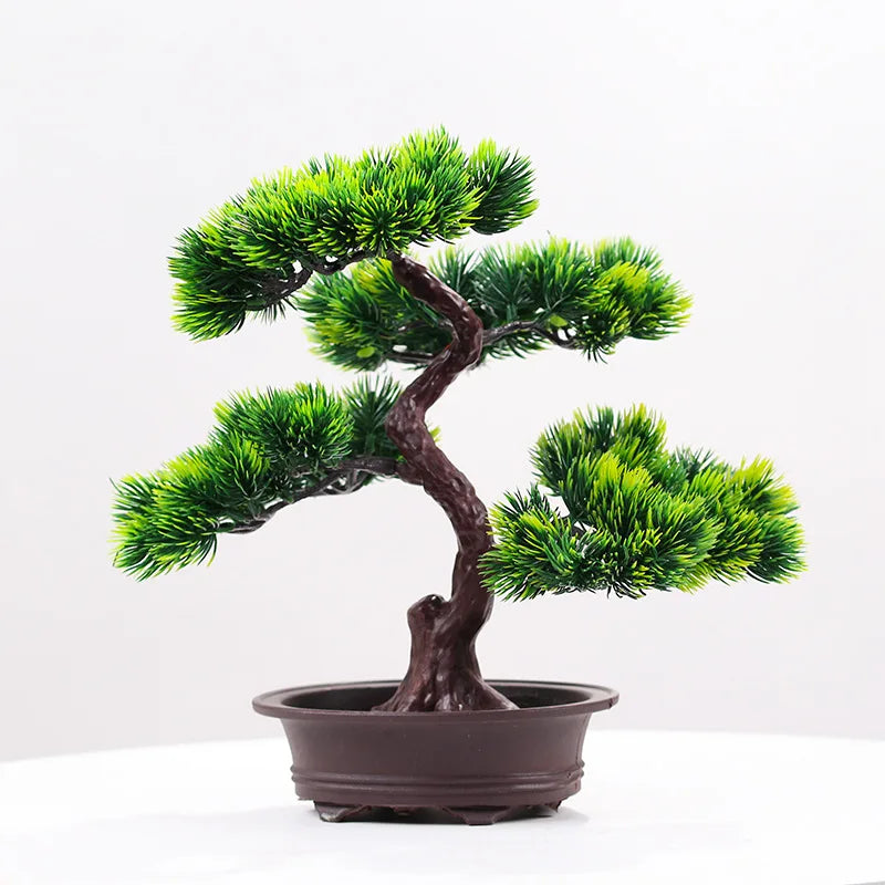 Large and Medium Artificial Bonsai Pine Trees for Nordic Home Interior Decoration and Craft Supplies