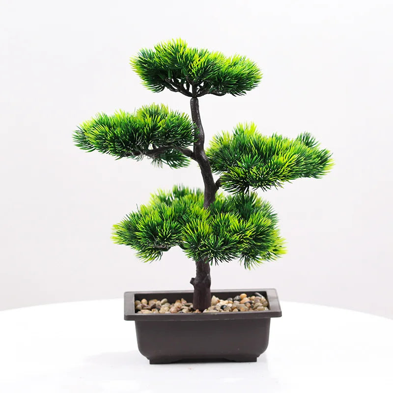 Large and Medium Artificial Bonsai Pine Trees for Nordic Home Interior Decoration and Craft Supplies