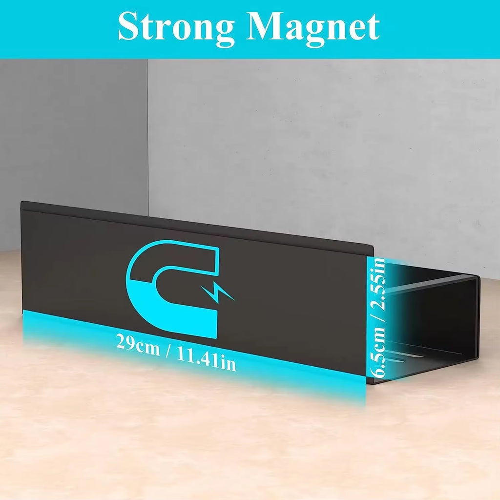 Magnetic Side Storage Rack for Refrigerator - Space-Saving Kitchen Organizer and Spice Holder