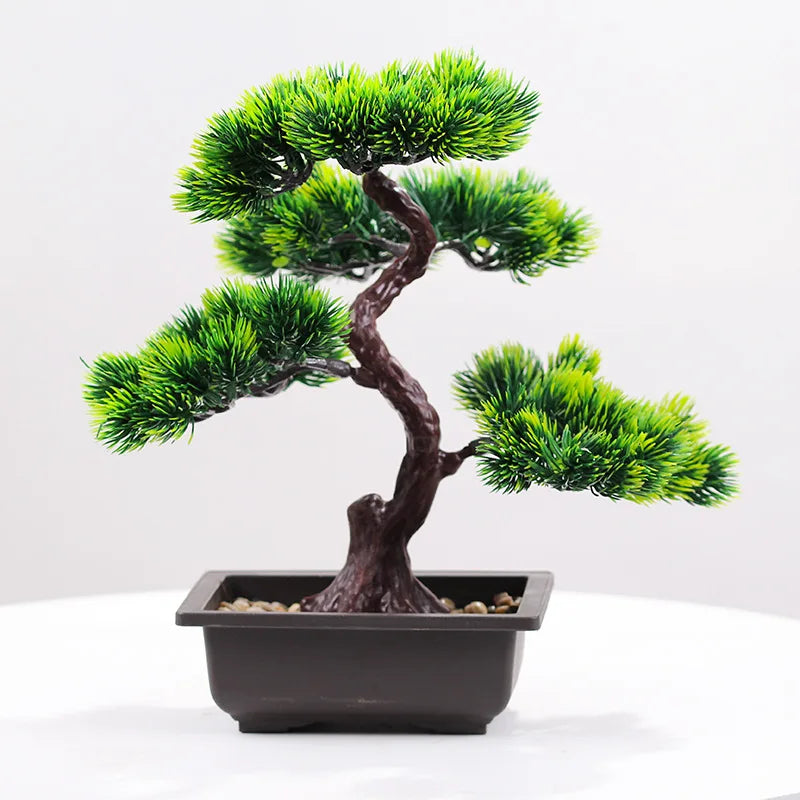 Large and Medium Artificial Bonsai Pine Trees for Nordic Home Interior Decoration and Craft Supplies